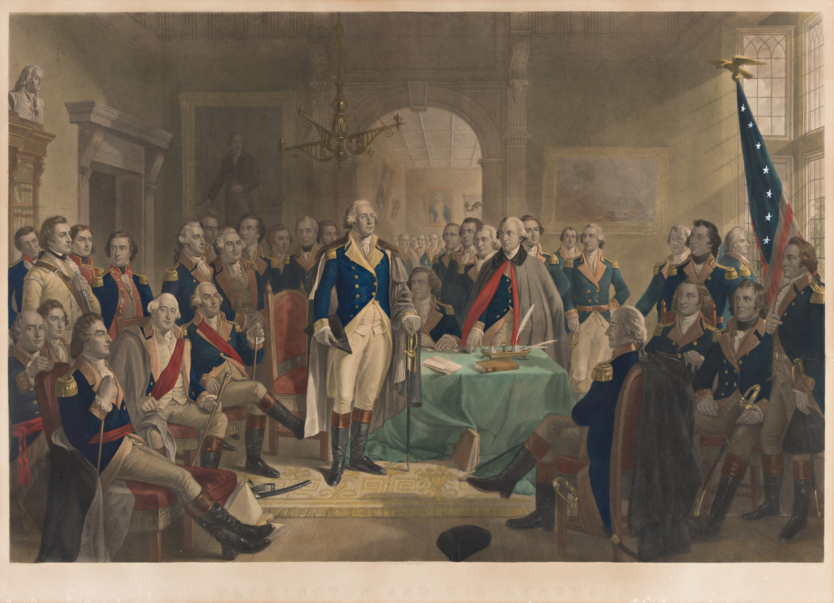 (AMERICAN REVOLUTION--HISTORY.) Alexander H. Ritchie, artist. Washington and his Generals.